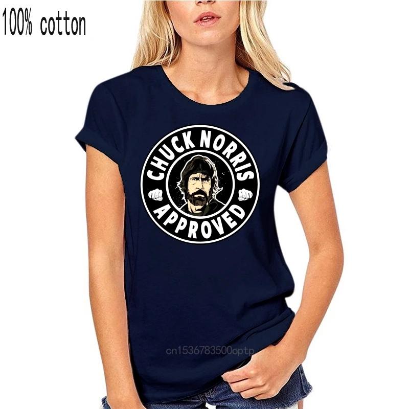 Men T Shirt Funny Chuck Norris Approved Sports T Shirt Funny T-shirt Novelty Tshirt Women