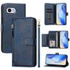 Compact Solid Color Zipper Phone Case with Card Slot & Anti-fall Protection
