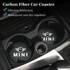2Pcs Car Coasters Water Cup Mats Waterproof Slot Pads For Mini Cooper Countryman R50 R60 R58 R59 R61 F60 R52 R53 R55 R56 R57 F54