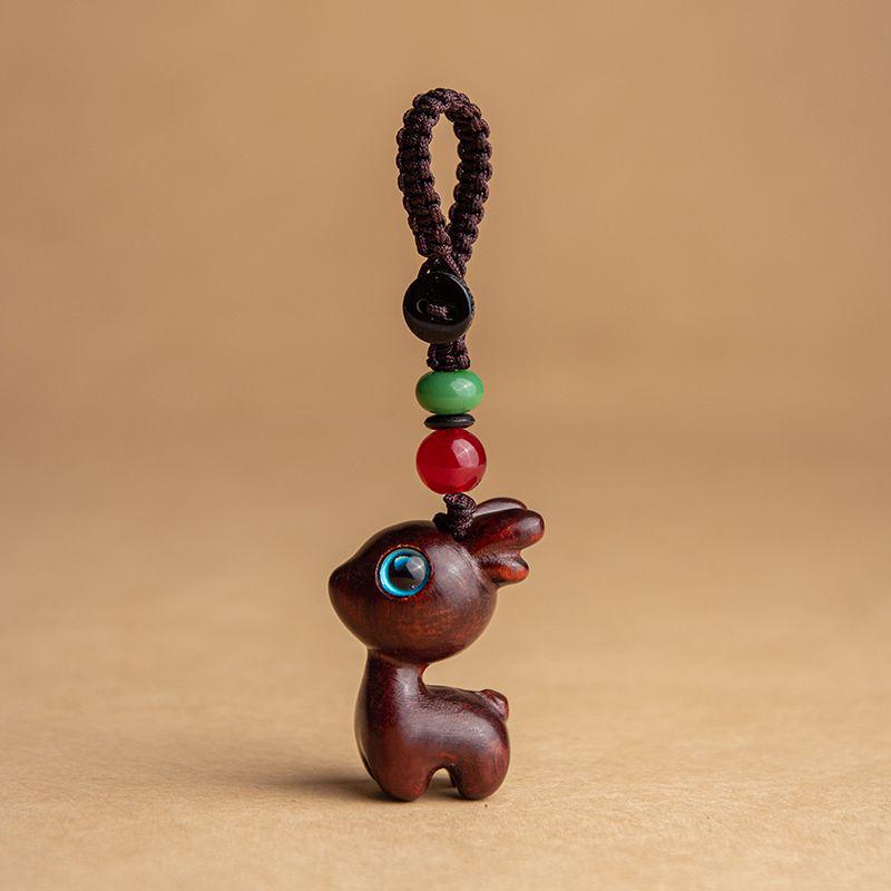 

Peaceful Deer Keychain Pendant: 2025 Year of the Snake New Style Charm, Car Chain & Small Gift