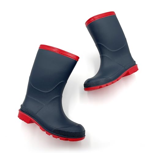 Amozi Kids' Rain Boots, Long Rain Shoes, Children's Rain Boots, Junior Rain Boots, Girls, Boys, Women's, Waterproof, Perfect for Rainy Season and Rain