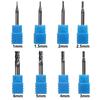 4 Flute Mill Cutter 1mm 1.5mm 2mm 2.5mm 3mm 4mm 5mm 6mm High Quality Endmill Cutting Machine Tools For Home DIY Supplies