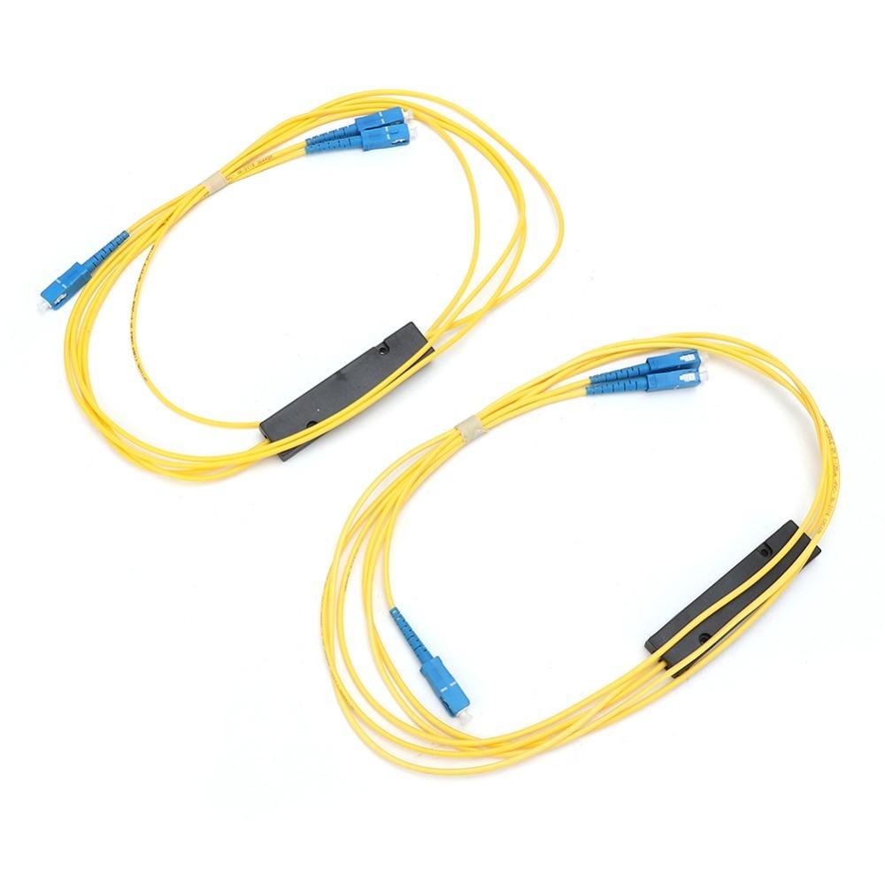 

2 шт. Одномодовый волоконно-оптический FBT разветвитель Модуль оптического разветвителя Распределение сетевого сигнала