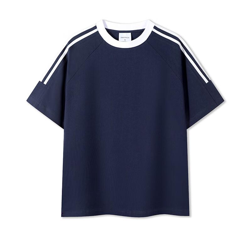 JIAOXIU Chunyu Sports Style Three-Stripe T-Shirt M