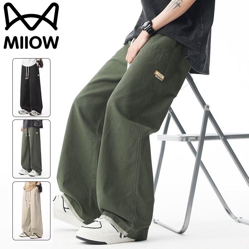 Mao Ren Men's Loose Straight Casual Workwear Pants