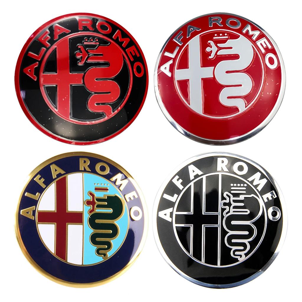 56mm Car Styling Tire Hubcap Sticker Wheel Rim Badge for Alfa Romeo Mito Giulia Giulietta 147 155 156 159 Stelvio 4C Accessories