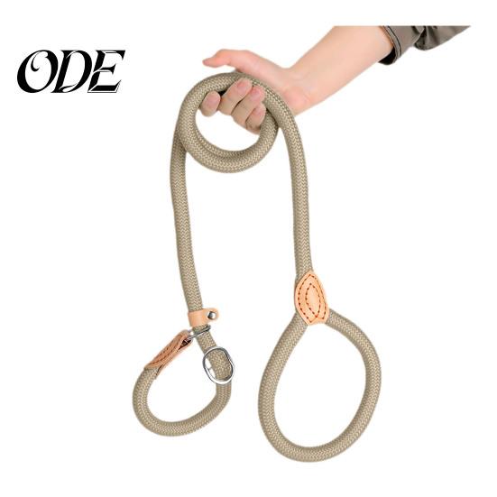 Sturdy Braided Rope Pet Lead Slip Leads for Dogs Heavy Duty Nylon Leash Car Travel Large Medium No Pull Training Walking Control Comfortable