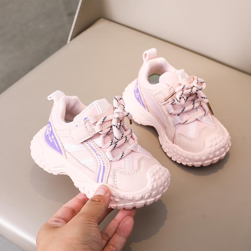Kids Mesh Breathable Dad Shoes Soft Sole Casual Sports Sneakers For Boys And Girls Toddler Fashion Running Shoes Autumn Spring