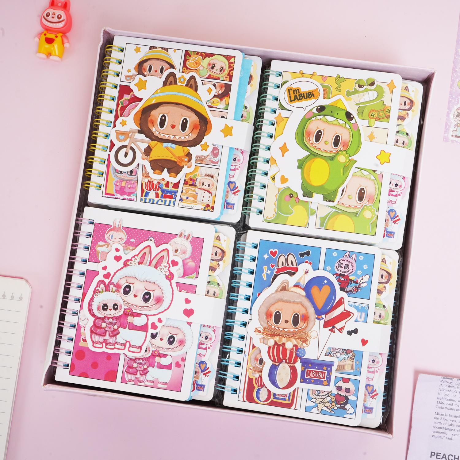 

A7 Блокнот на спирали Милый мультяшный разделитель Блокнот Девочка Сердечко Блокнот Блокнот Справочник random 1