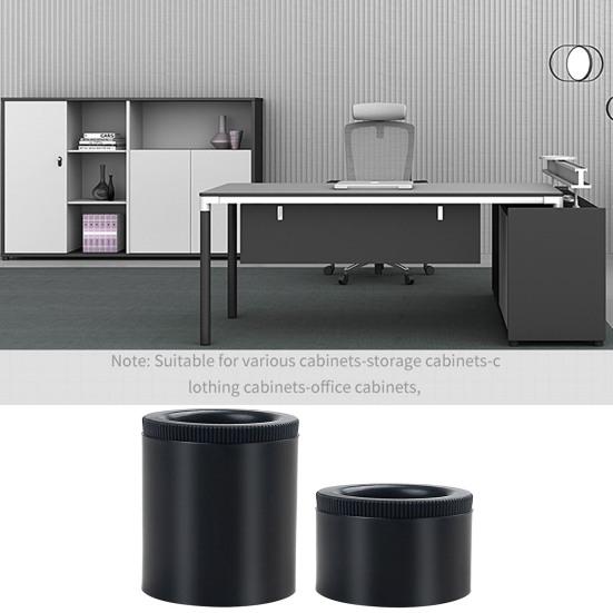 4ks/sada Nožky skříně Odolné proti opotřebení Silná nosnost ABS Kulaté výškově nastavitelné nábytkové nožičky Domů