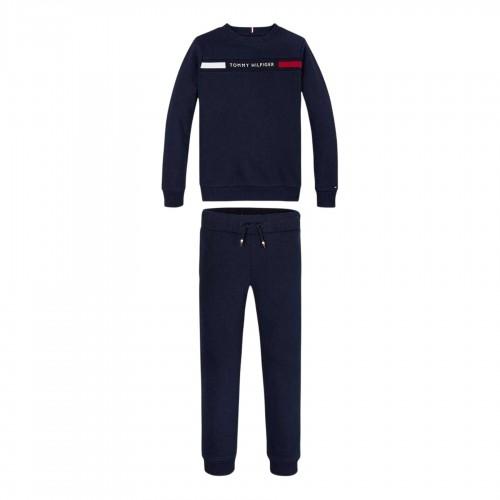 Tommy Hilfiger Childrens/Kids Logo Crew Neck Co-ord Set