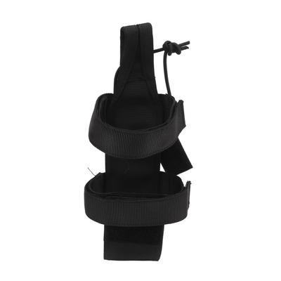 Water Bottle Carrier Camping Hiking Water Bottle Holder Outdoor Adjustable Webbing Kettle Cover Black