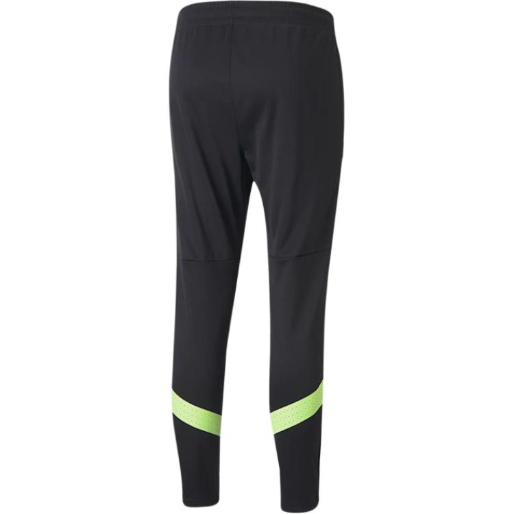 Puma Manchester City Football Club Sports Training Series Solid Color Slim Fit Straight Leg Knit Pants Men Pants Black 767769-11