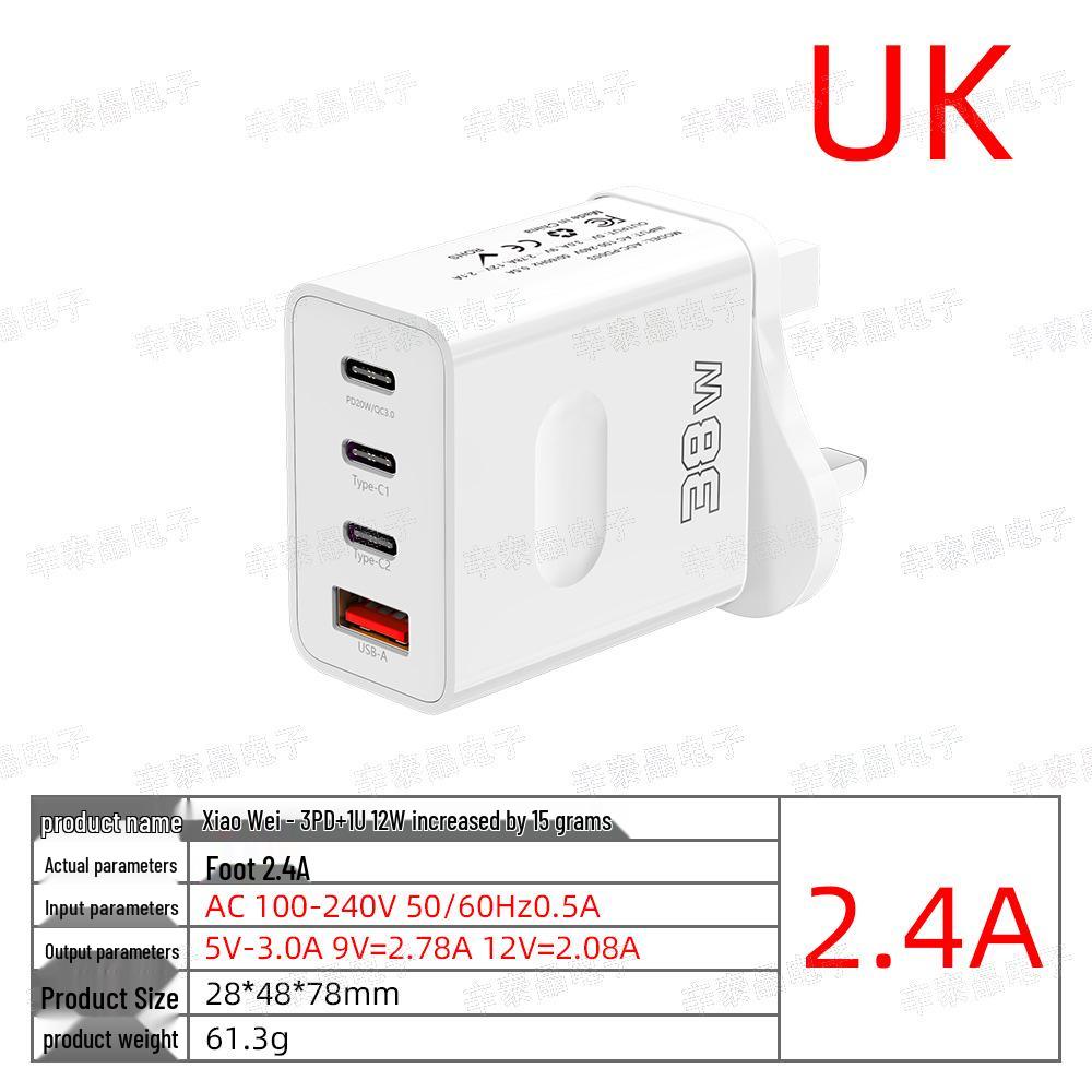 Universal Multi-Port USB Travel Charger with 12 Adapters - 38W Fast Charging for EU, US, UK Devices