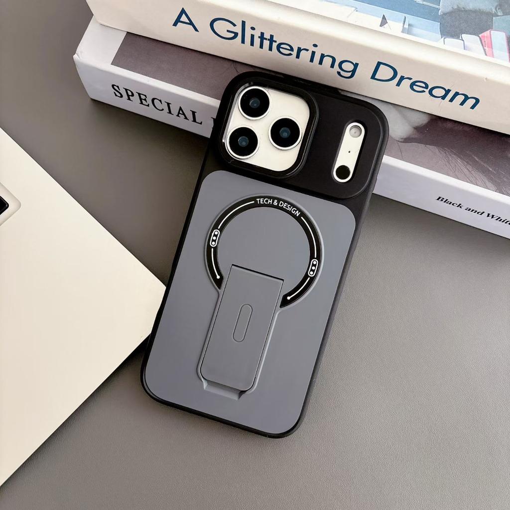 Skin-Feel Magnetic Phone Case for Apple IPhone 17 16 15 14 13 Pro Max with Kickstand Wireless Charging Protective Cover