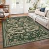 Forest Snake Print Washable Rug Non Slip Soft Carpet For Living Room Bedroom Dining Area