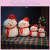 Adorable Snowman Plush Toy Soft Short Plush Doll Perfect Christmas Gift For Kids
