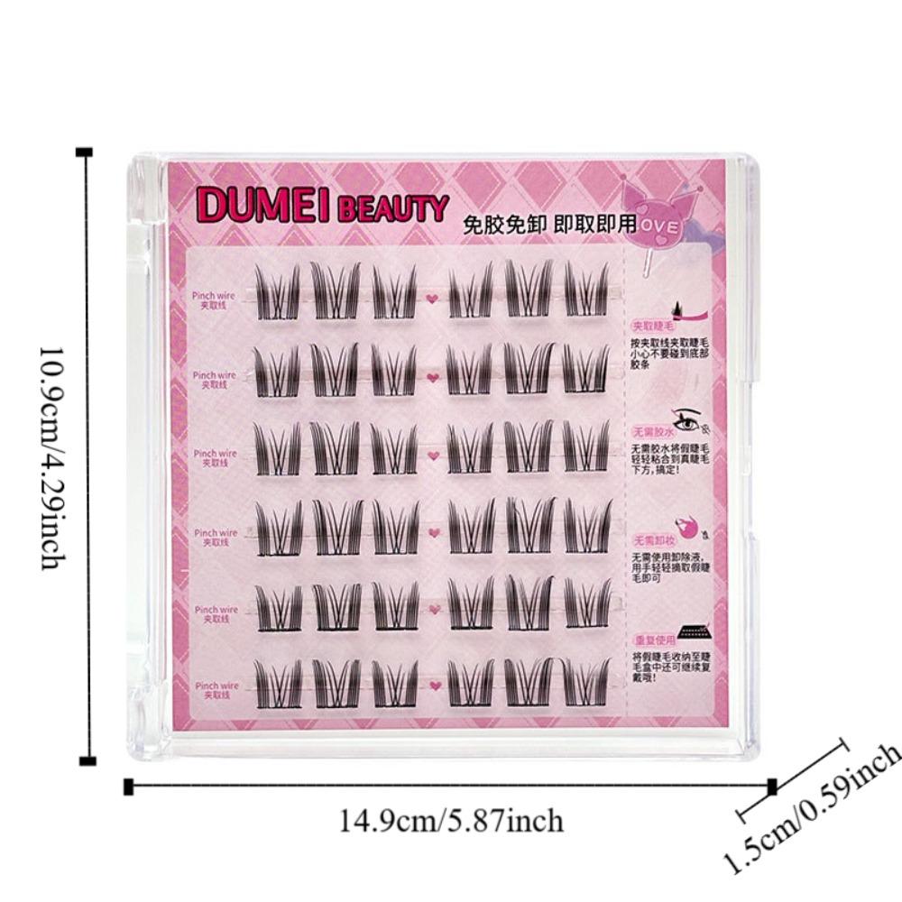 DIY Adhesive False Eyelashes Makeup False Eyelash Clusters Self-adhesive Lash Clusters Women/Girls
