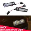 2Pcs Canbus LED License Plate Light For Skoda Octavia MKII 1Z A5 Facelift Roomster 5J Octavia MKII Pre-facelift White