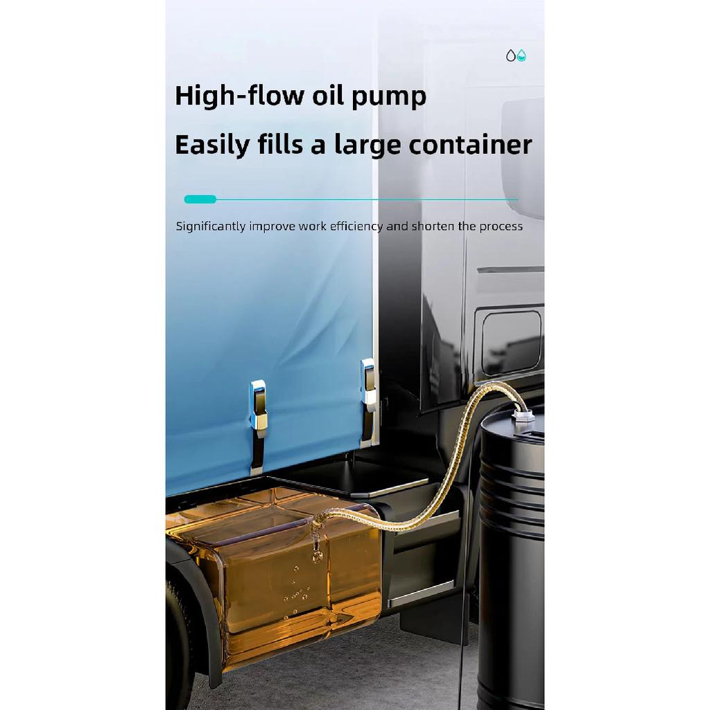 Portable Rechargeable Oil Transfer Pump Lithium Battery Electric Diesel Pump Water Pump Dual Use High Flow Suction Transfer Tool
