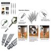 High Strength 6-piece Screw Extractor Remover Set For Effortless Damaged Screw Extraction