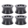 4 Stück Elliptische Rolle Universal Polyurethan Leise Elliptische Schienenführungsscheibe für Fitnessgeräte 42mm