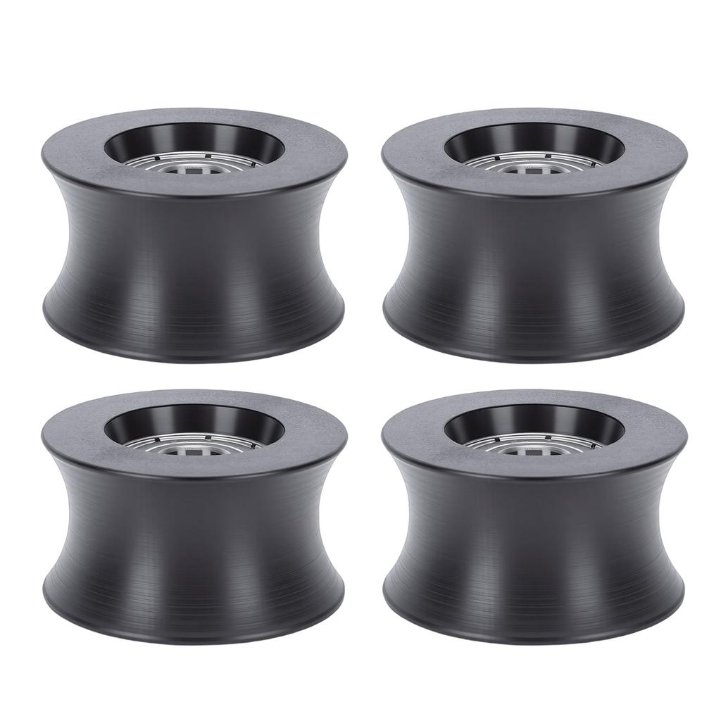 4 Stück Elliptische Rolle Universal Polyurethan Leise Elliptische Schienenführungsscheibe für Fitnessgeräte 42mm