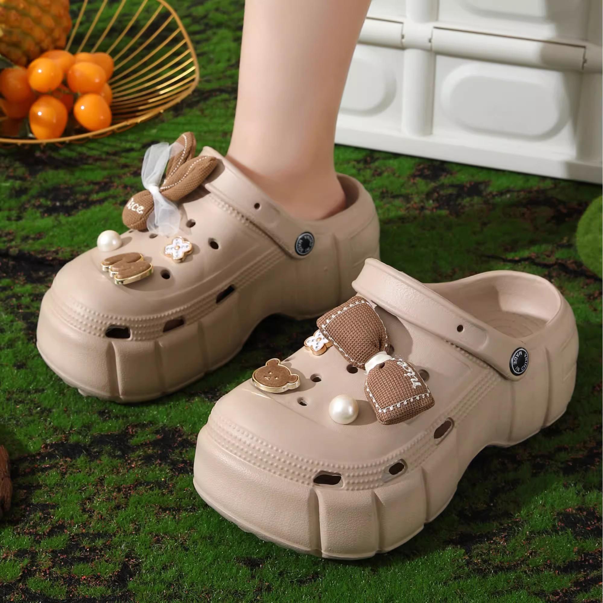 

женская обувь лето 2025 женская обувь женские сандалии на толстой подошве в корейском стиле, повседневные полушлепанцы для улицы 37-38