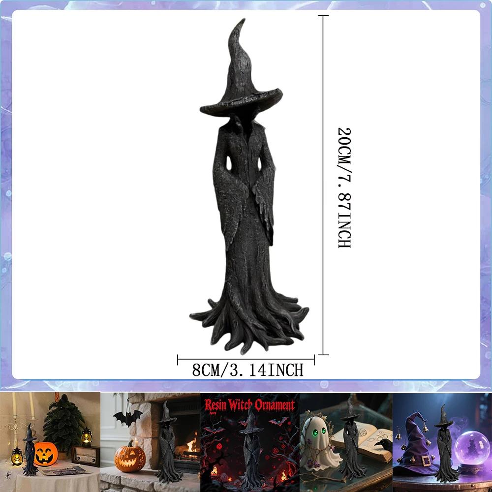 

Статуэтка ведьмы Cracker Barrel Готическая Хэллоуин Смола Фигурка Украшения Для дома, Орнамент в стиле темного фэнтези, Коллекционный предмет фестиваля Nib 20CM чёрный