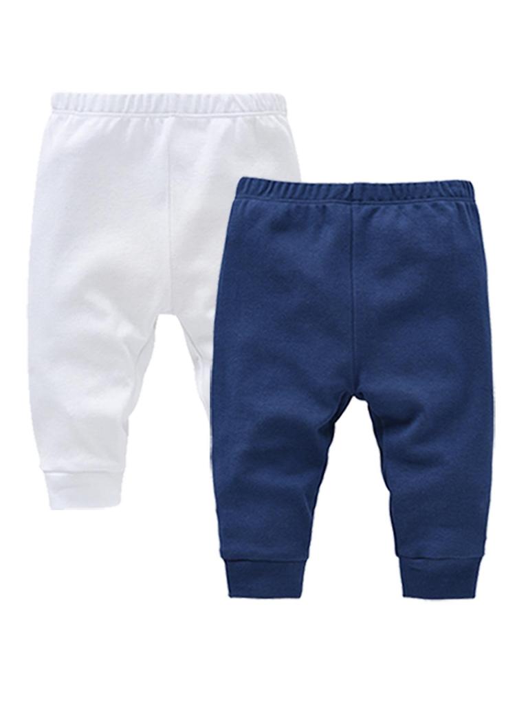 Pure Cotton Newborn Crawling Pants Set – Two-Piece Base Layer for Boys and Girls