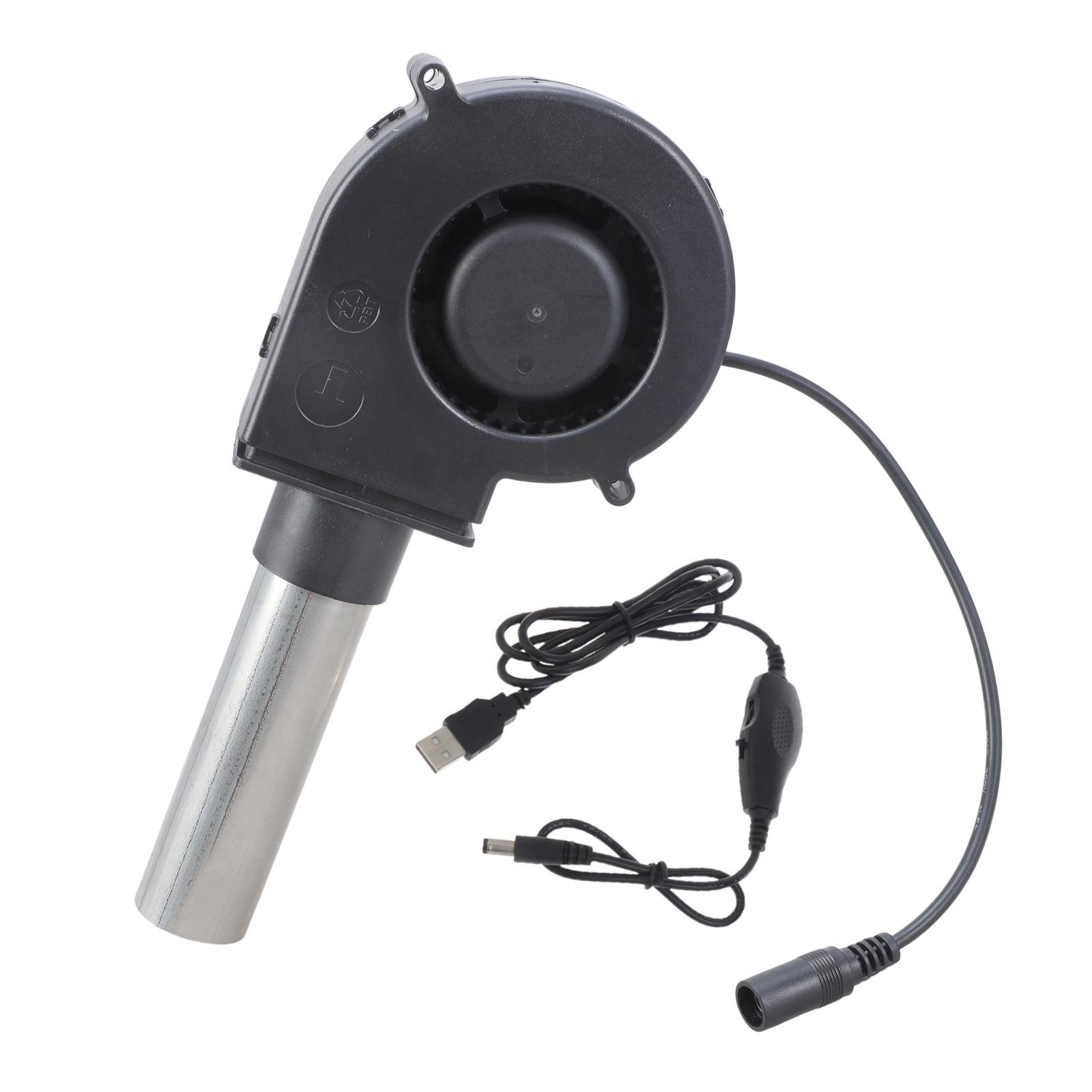 

BBQ Air Blower Fan with USB Variable Speed Controller Centrifugal Fan for Camping Outdoor Quick Charcoal Starter Cooking 1