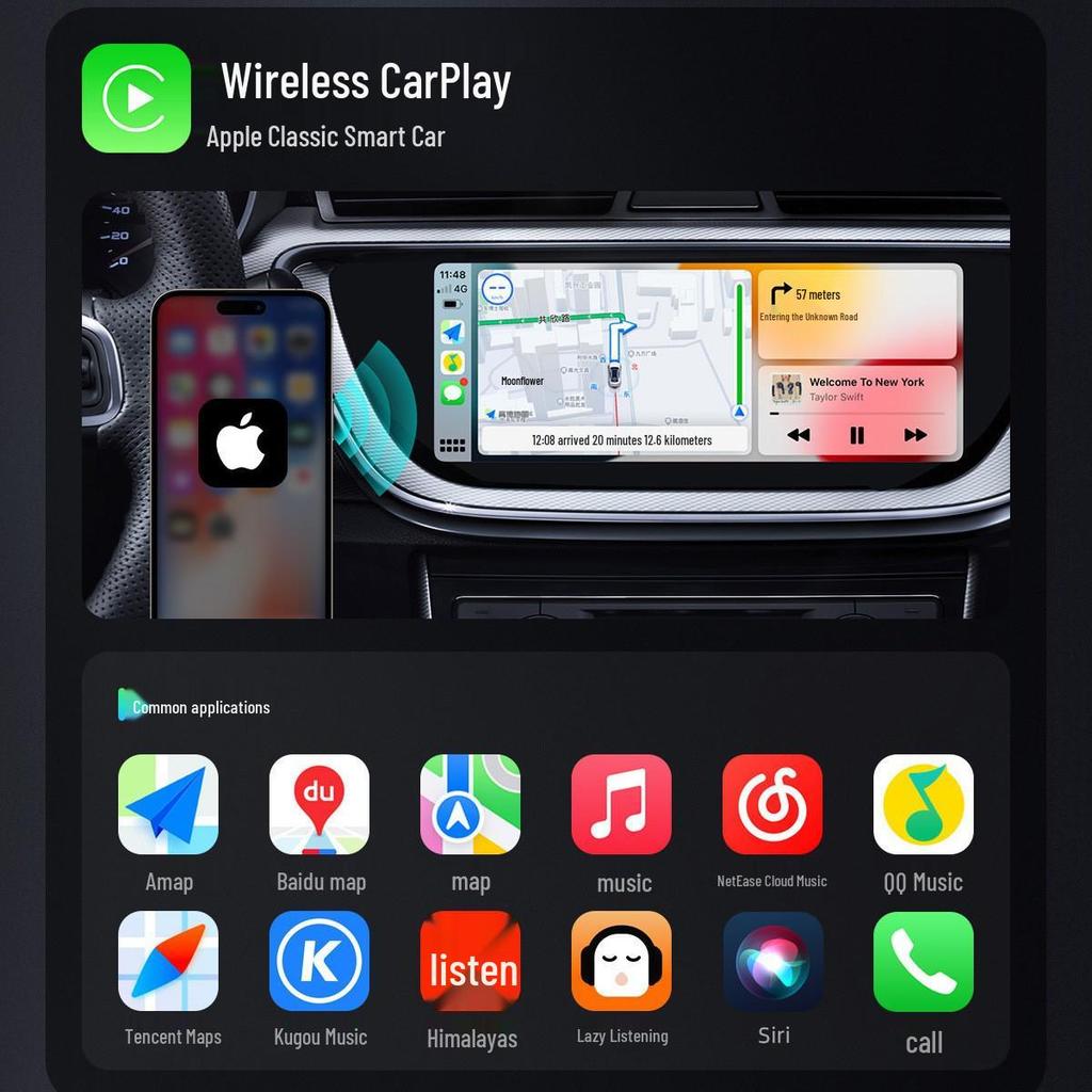 Wireless CarPlay/Android Auto Dual-Function Android Car Radio