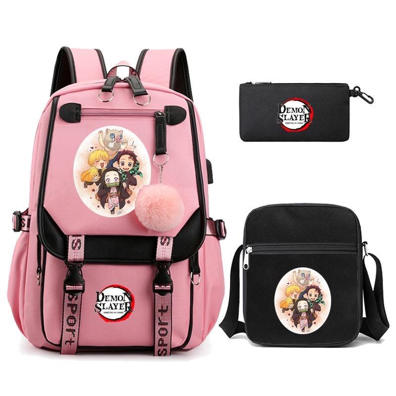 Young Students Schoolbag Cartoon Backpack Leisure Travel Computer Bag To Picture
