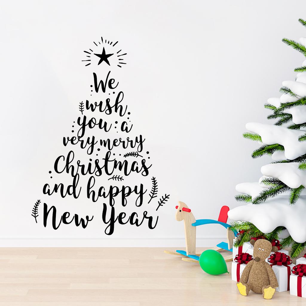 Holiday Wall Stickers Decorative Festive Window Stickers Christmas Stickers Festive Removable Wall Decals For Living Room Home