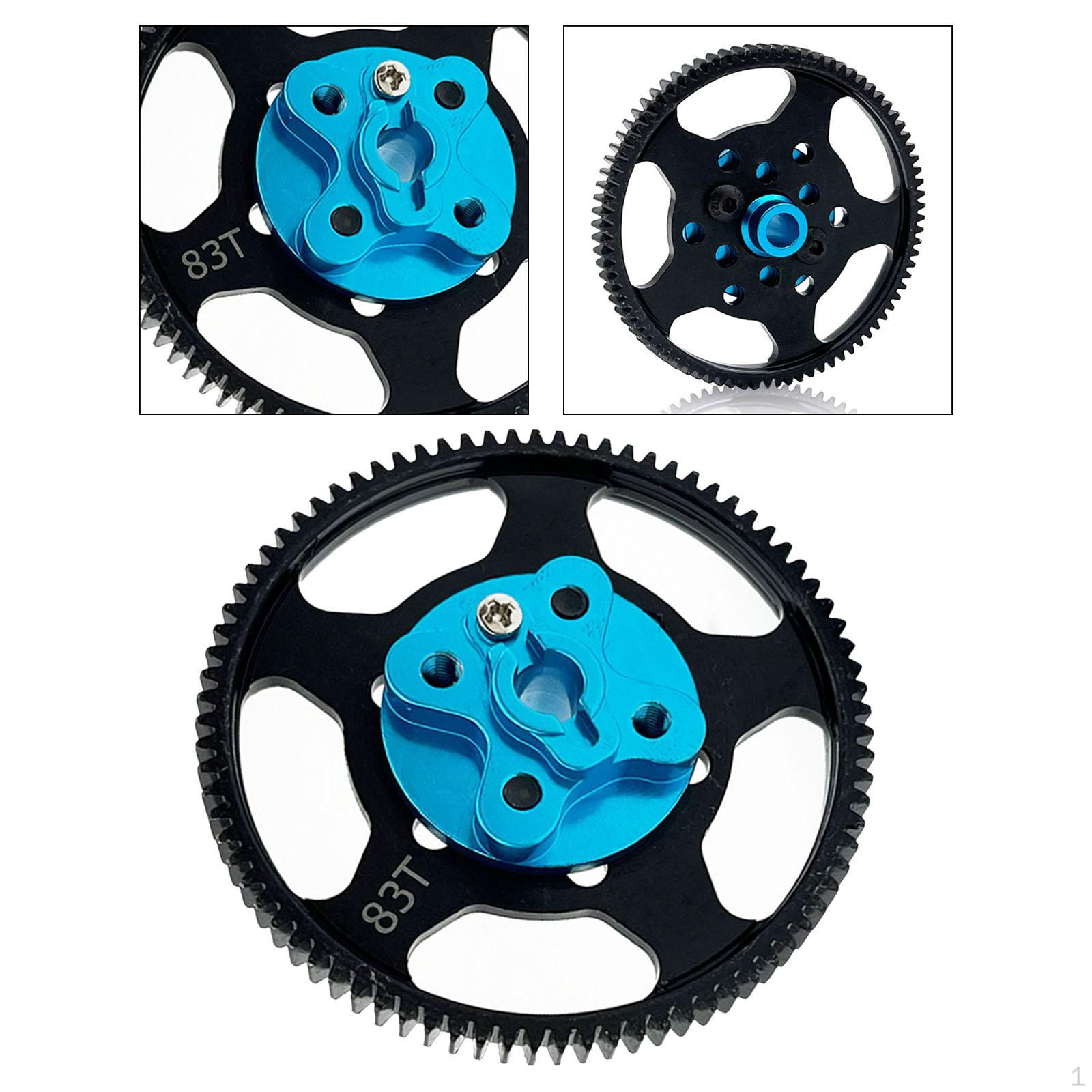 

RC Car Gear Set Replacement 83T 0.6 M Sturdy with Mount Spur for cc02 1/10