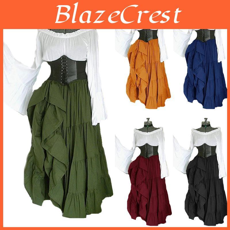 Vogue Vintage Flare Retro Dress Sleeve Tunic Ladies Plus Size Court Style Elegant Cosplay Dresses