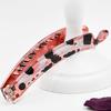 9cm Long Fashion Leopard Spots Banana Clips Barrettes Fashion Pony Hair Accessories for Women and Girls for Thin Hair