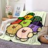 1pc Cute Vegetable Characters Blanket Warm, Cozy, And Soft, Suitable for Sofas, Beds, Cars, And Office Use.Perfect for Camping And Travel, Making It a