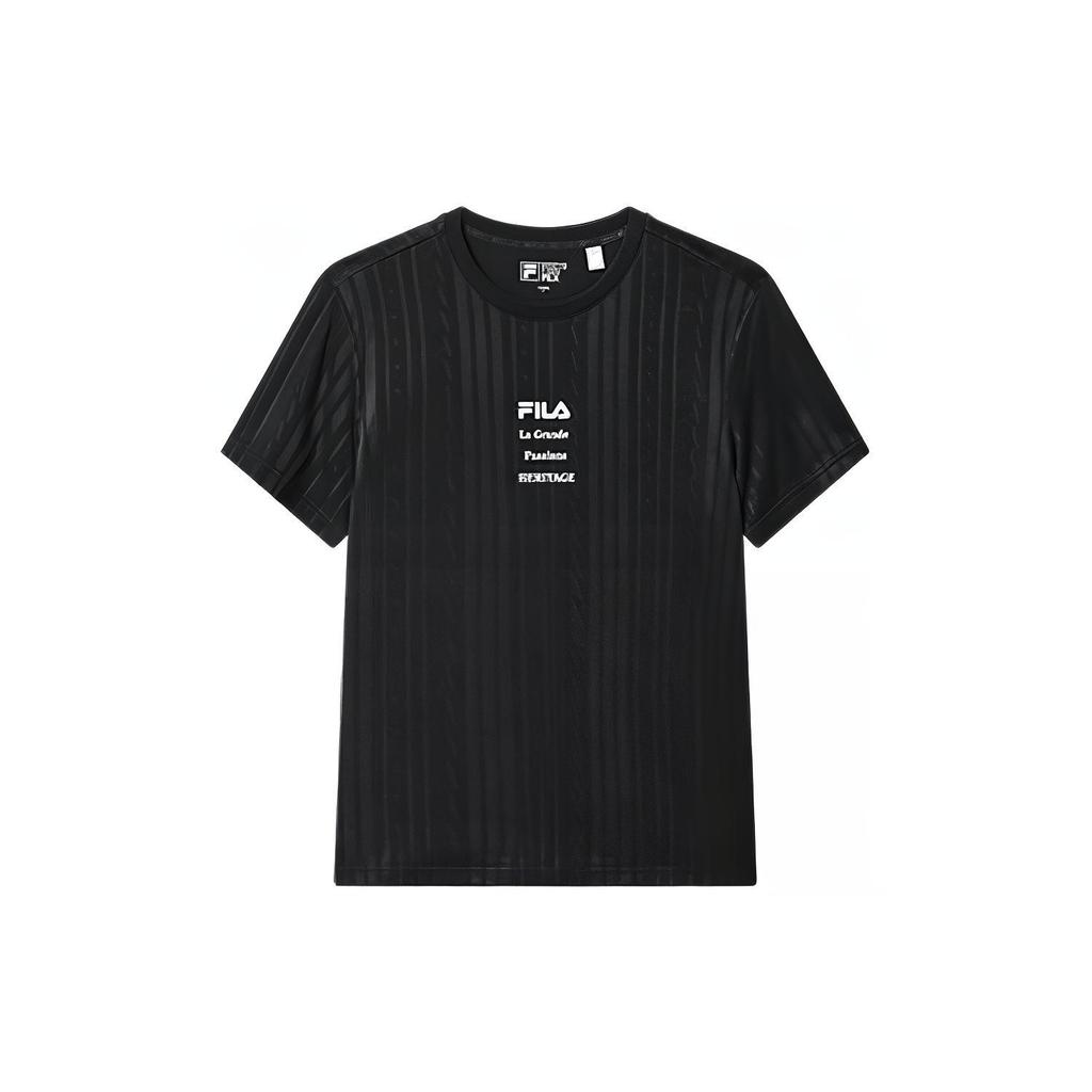 New FILA Heritage Collection T Shirts Men's Jet Black F11M318102F-BK