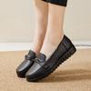 Fashion New Soft-soled Casual Women's Shoes Leather Single Shoes Flat-soled Non-slip Mother Shoes Women's Pu Leathershoes Plus Size