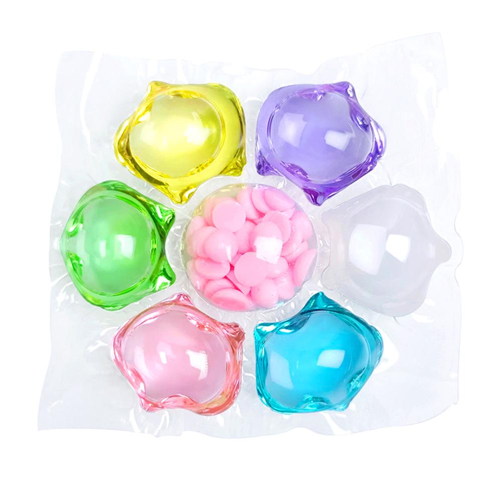 Floral Scent Laundry Pods: 7-in-1 Antibacterial Detergent & Scent Booster