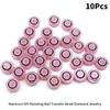 10Pcs Manicure Rotating Jewelry Accessories Universal Rotating Bearing Rotatable Transfer Bead Nail Decoration