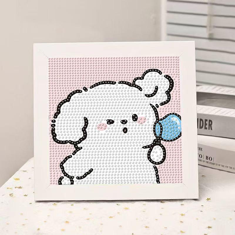 High-End Diamond Painting Diy Van Gogh Starry Sky Cat Creative Handmade Toy Table Decoration Diamond Painting With Frame