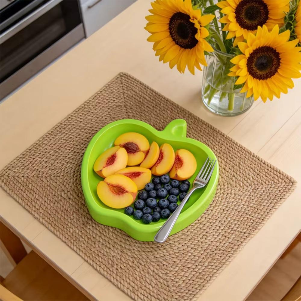 Fruit-Shaped Silicone Storage Tray Apple Pear Shape Fruit Dish Mold Jewelry Tray