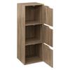 Kali natural high chest of drawers with 6 cabinets