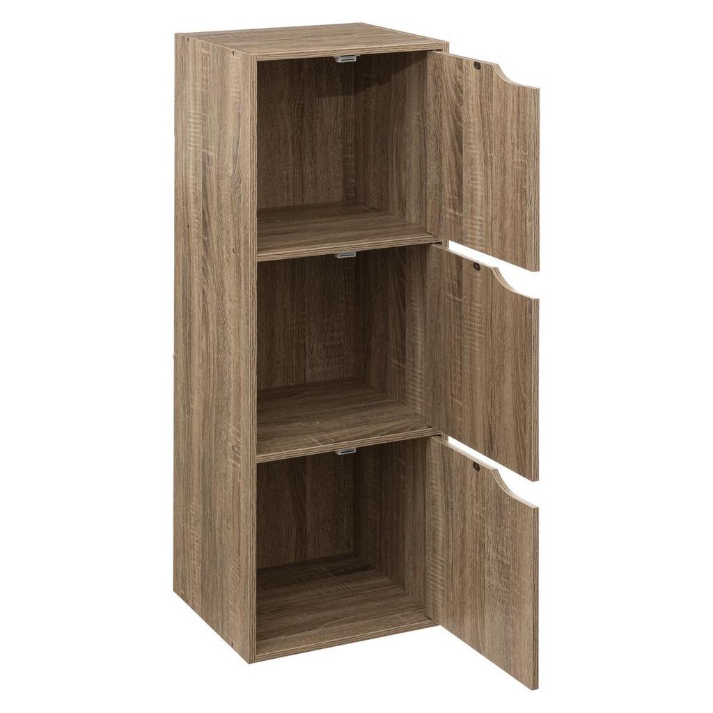Kali natural high chest of drawers with 6 cabinets