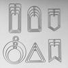 For Sharp Tag Metal Cutting Dies Stencil DIY Scrapbooking Album Stamp Paper Card X3UC