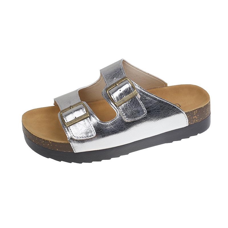 Thick-bottomed Boken slippers women's summer outer wear new casual Mori retro comfortable flat-bottomed outer wear sandals
