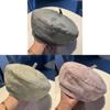Style Mesh Beret Hat With Embroidery And Flower Pattern For Summer Fashion