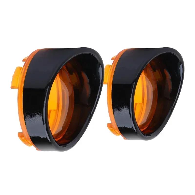 For Harley Touring Sportster Softail Dyna V-Rod Motorcycle ABS Turn Signal Light Blinker Bezels Indicator Lens Trim Lens Cover